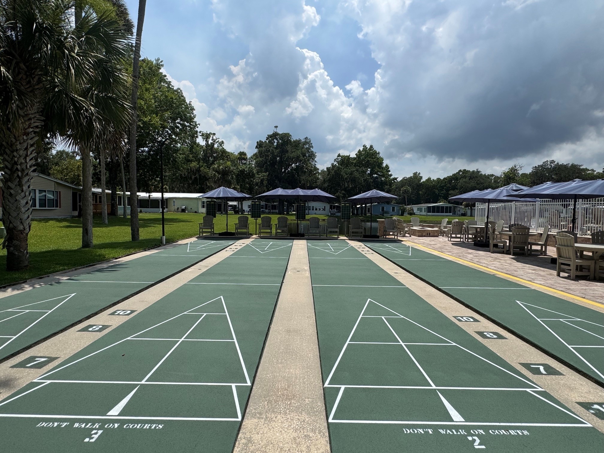 Shuffleboard courts at Magnolia Village